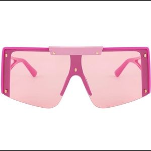 Oversized Pink Square Sunglasses Eyewear Lenses Sunnies